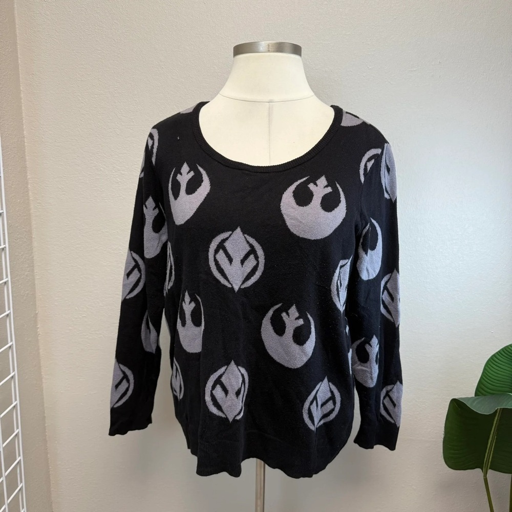 Her Universe Star Wars Jedi And Rebel Alliance Sweater - Size 18/20 (2)